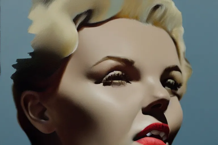 Image similar to portrait of merlyn monroe artwork by tim eitel