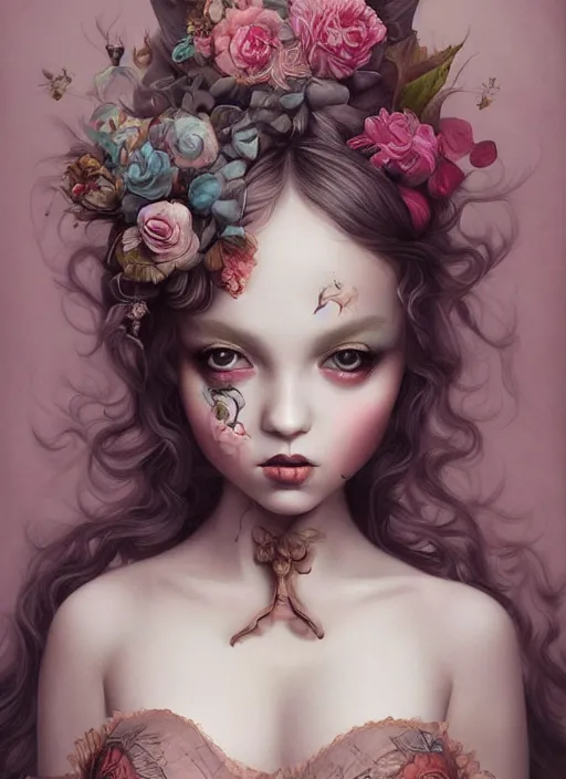 pop surrealism, lowbrow art, realistic cute lingerie | Stable Diffusion ...