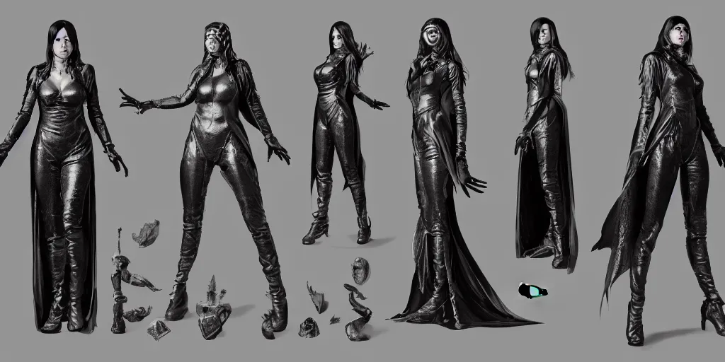 Prompt: nico from the velvet underground as a sorceress, character sheet, concept design, contrast, hot toys, kim jung gi, greg rutkowski, zabrocki, karlkka, jayison devadas, trending on artstation, 8 k, ultra wide angle, pincushion lens effect