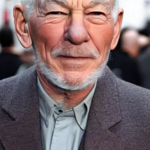 Prompt: patrick stewart mixed with ian mckellen