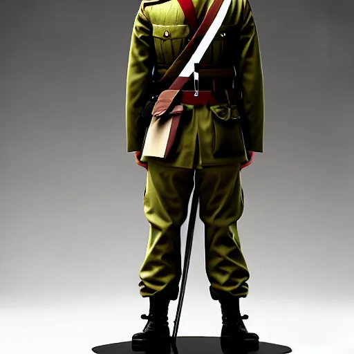 Prompt: japan soldier in world war 2, design by emanuele dascanio and robin eley