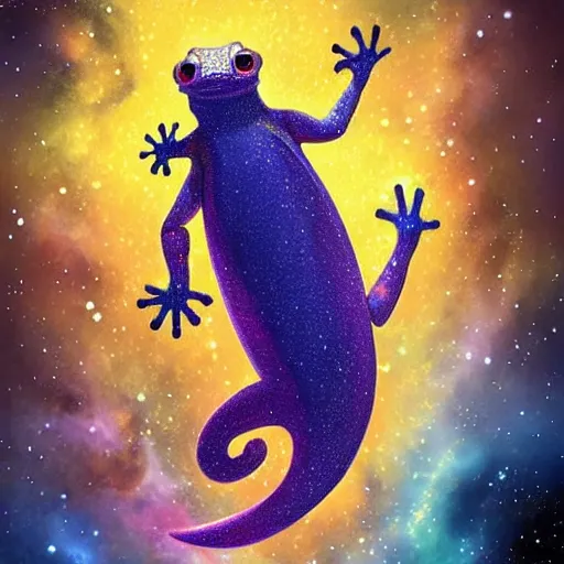 Image similar to geometric gecko with galaxy eyes in space, nebula in the background, intricate, elegant, highly detailed, digital painting, artstation, concept art, smooth, sharp focus, illustration, art by artgerm