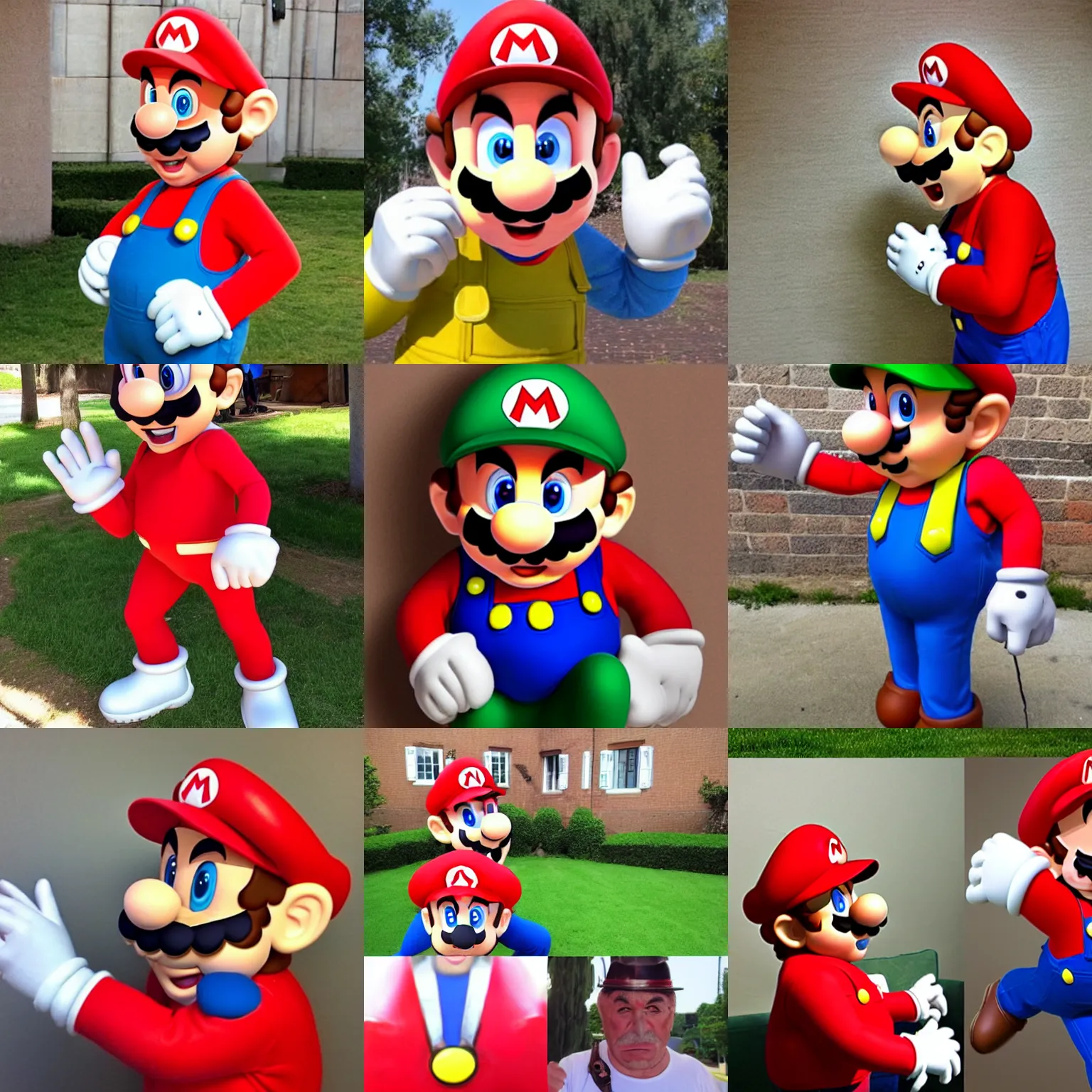 Prompt: mario in real life