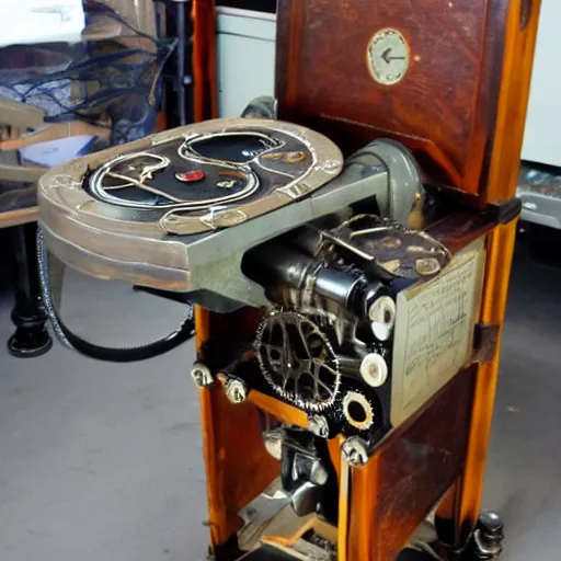 Image similar to steampunk copy machine