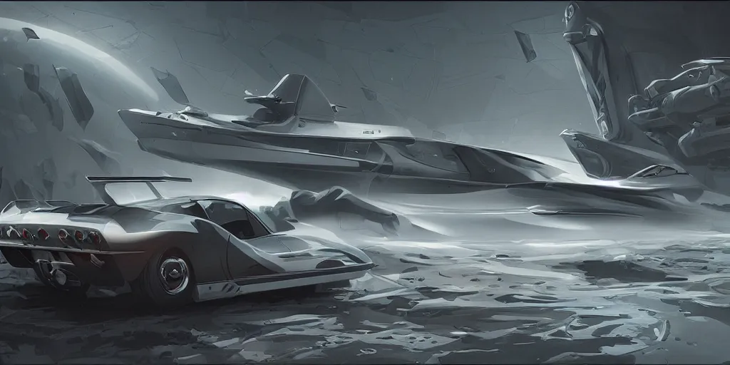 Image similar to Corvette C2 1967, elegant, digital painting, concept art, smooth, sharp focus, art style from Wang Ke and Greg Rutkowski and Bruce Kaiser and Scott Robertson and Dmitry Mazurkevich and Doruk Erdem and Jon Sibal