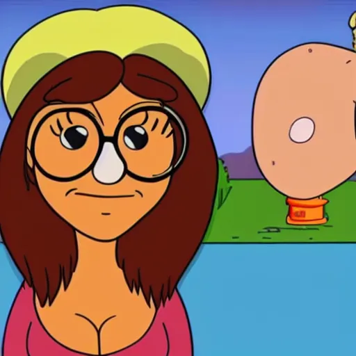 Prompt: mia khalifa as a family guy character