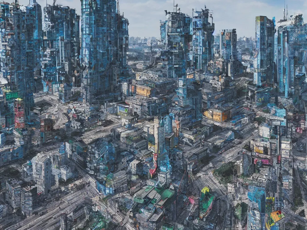 Image similar to kyiv cyberpunk