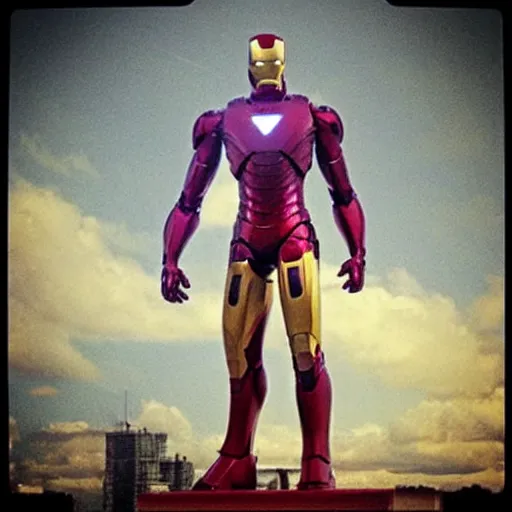 Prompt: “an iron statue of iron man”