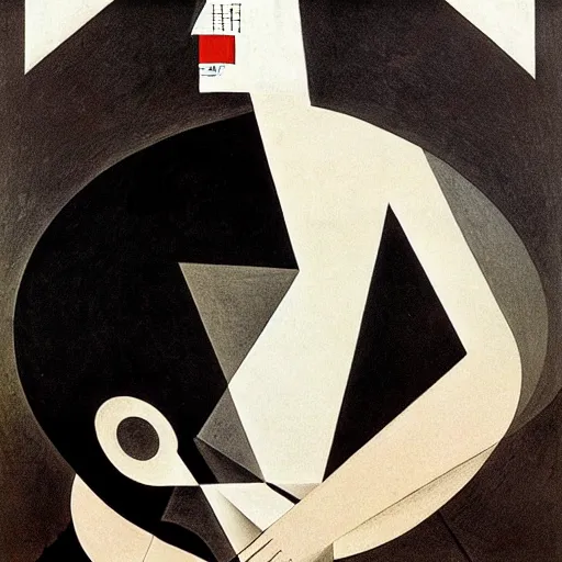 Image similar to lithography bauhaus conceptual figurative post - morden monumental portrait by goya and el lissitzky, illusion surreal art, highly conceptual figurative art, intricate detailed illustration, controversial poster art, polish poster art, geometrical drawings, no blur