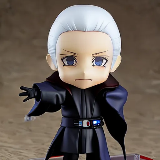 Image similar to nendoroid darth sidious, detailed, custom