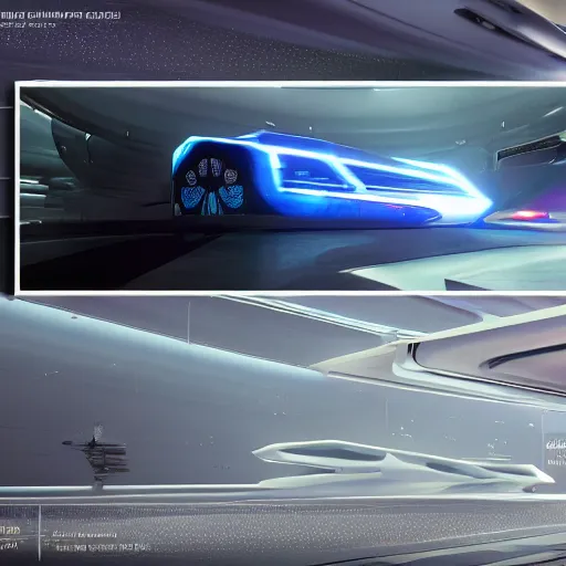 Prompt: sci-fi cars race : near wall structure on : the coronation of napoleon painting : and digital billboard in the middle, in style of zaha hadid, suprematism composition, unreal engine 5, keyshot, octane, artstation trending, in lighting of blade runner 2049, ultra high detail, ultra photo realistic, cinematic, 8k, 16k, in plastic, dark, tilt shift,