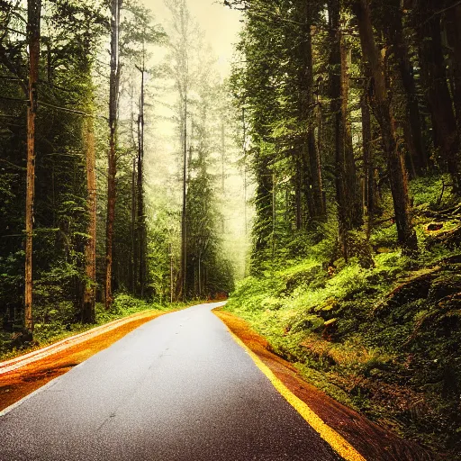 Prompt: Subaru BRZ driving down a beautiful forest road, cinematic, motion blur, high resolution, sharp, detailed, commercial, advertisement,