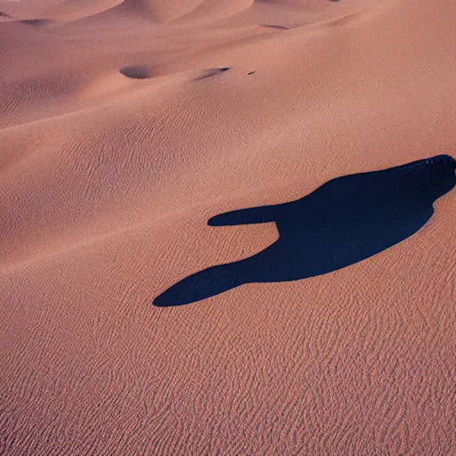 Image similar to 🐋 as 🐼 as 🦕 as 👽 as 🐳 as 🌊, desert photography by shunji dodo