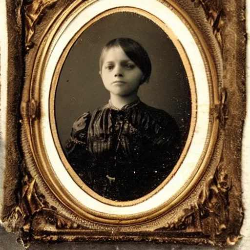 Image similar to photograph of a ghost in a 1 8 0 0 s family portrait, historical photograph