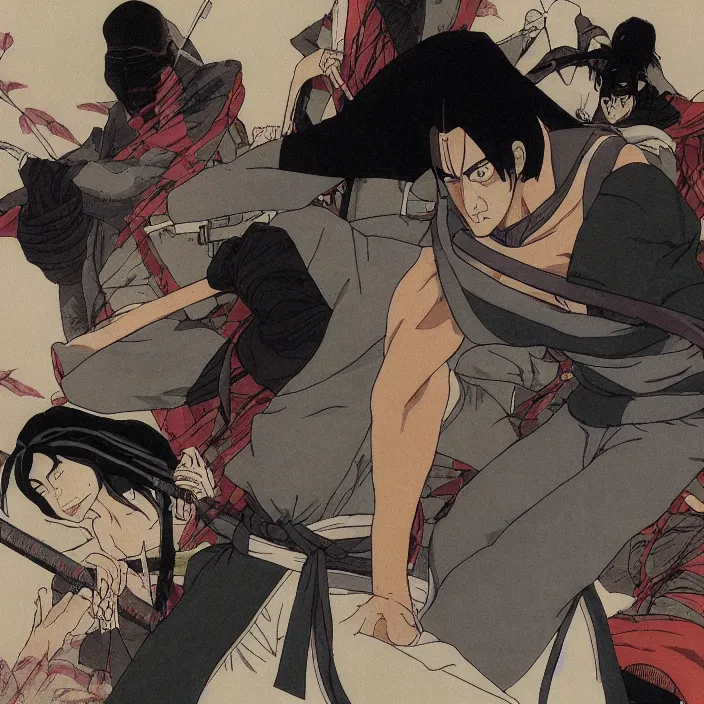 Prompt: ninja scroll scenes