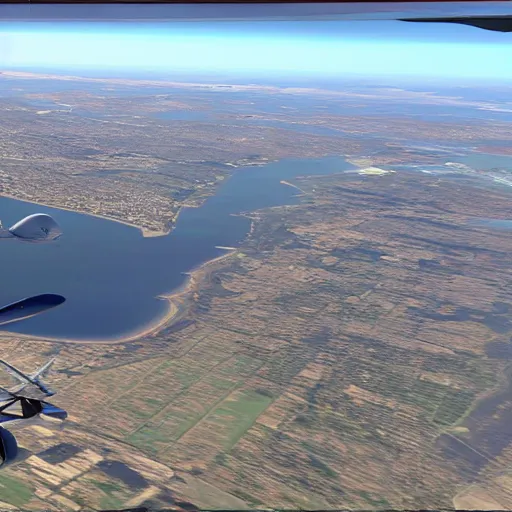 Image similar to screenshot of game microsoft flight simulator, 8K, cinematic lighting