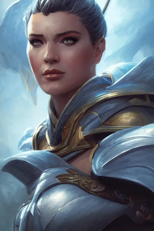 Image similar to amazon valkyrie athena, d & d, fantasy, portrait, highly detailed, headshot, digital painting, trending on artstation, concept art, sharp focus, illustration, art by artgerm and greg rutkowski and magali villeneuve