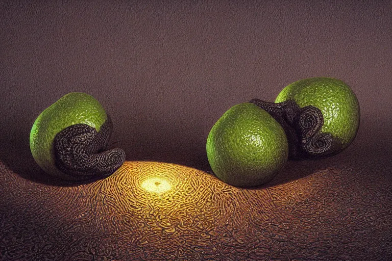 Prompt: lovecraftian eldritch limes by johfra bosschart. 8 k, octane rendered