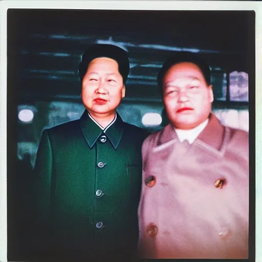 Image similar to Mao Zedong, 90s polaroid, fashion photography, by Saul Leiter, Jamel Shabazz, Nan Goldin