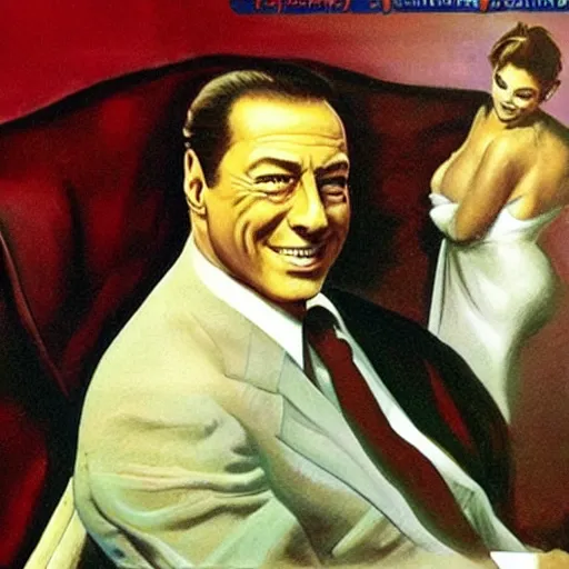 Image similar to Silvio Berlusconi by Frank Frazetta