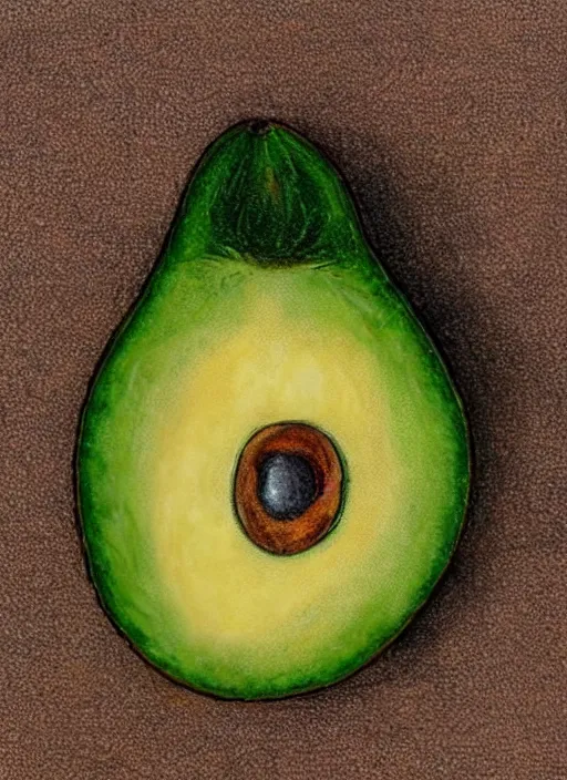 Image similar to portrait of a stunningly beautiful eye, 🥑