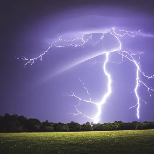 Prompt: futuristic flying car emerging from a portal in the sky made of circular lightning, thunderstorm at night, 28mm dramatic photo