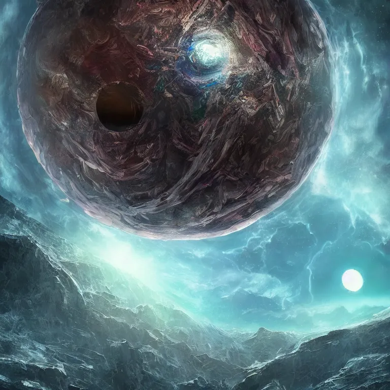 Image similar to planet earth inside someone’s eyeball, fantasy, digital art, 8k resolution, artstation