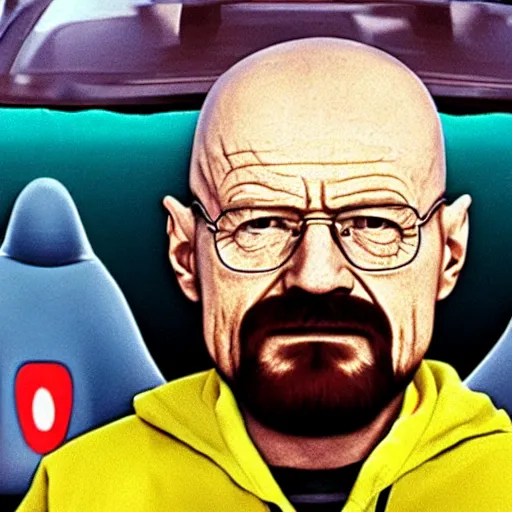 Image similar to Walter White in Mario Kart