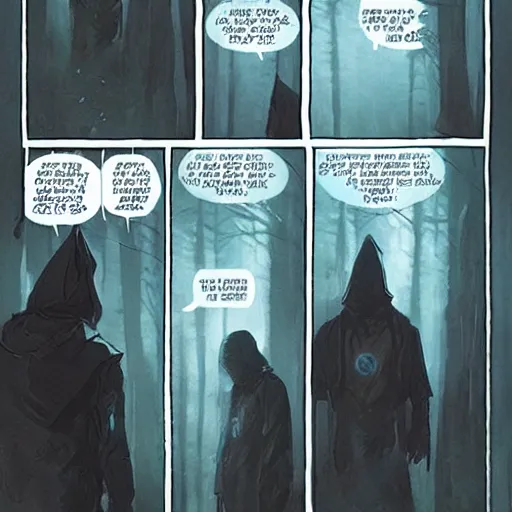 Prompt: a man in a black hoodie open a portal through the multiverse, vintage comic, greg rutkowski