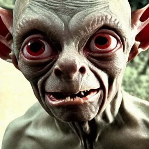 Image similar to handsome gollum, lord of the rings,