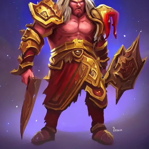 Image similar to ((((Mars the God of war)))), Dota 2 hero, hearthstone art style, epic fantasy style art, fantasy epic digital art, epic fantasy card game art