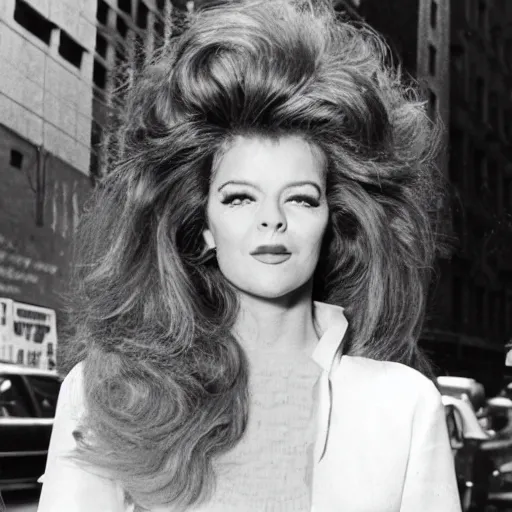 Image similar to 1 9 6 9 big hair day in new york