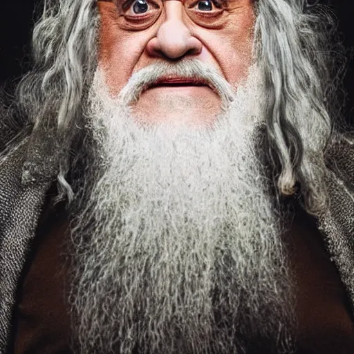 Prompt: movie still of danny devito starring as gandalf the white in the 2 0 2 4 lord of the rings movie, full body, hyper realistic, high quality, wide angle