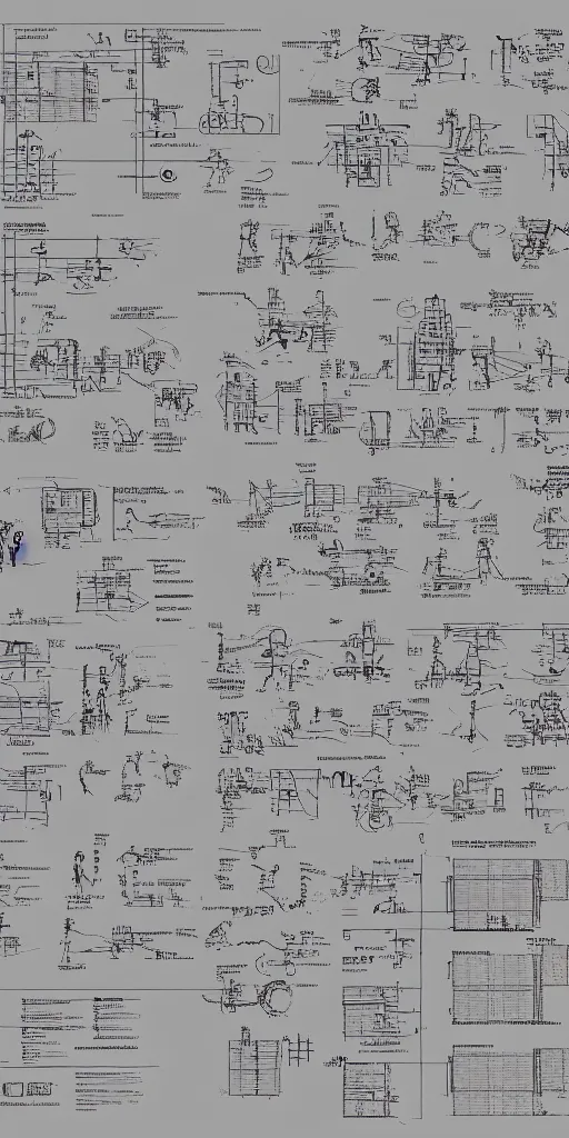 Image similar to robotic cowboy axonometric blueprint, plans, infographic, poster, westworld, year 1850