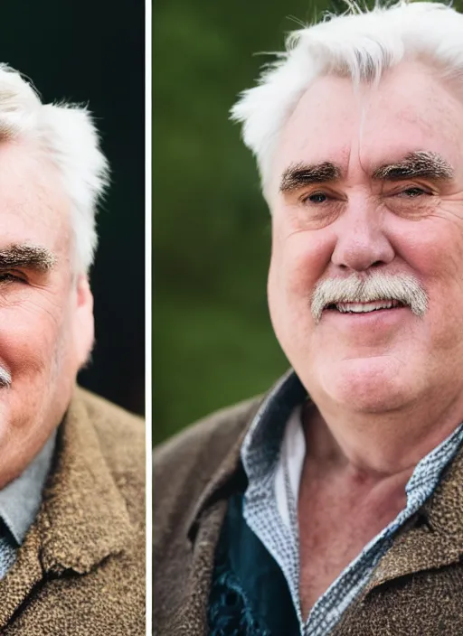 Prompt: DSLR photo portrait still of 71 year old age 71 John Candy at age 71!!!, 85mm f1.8