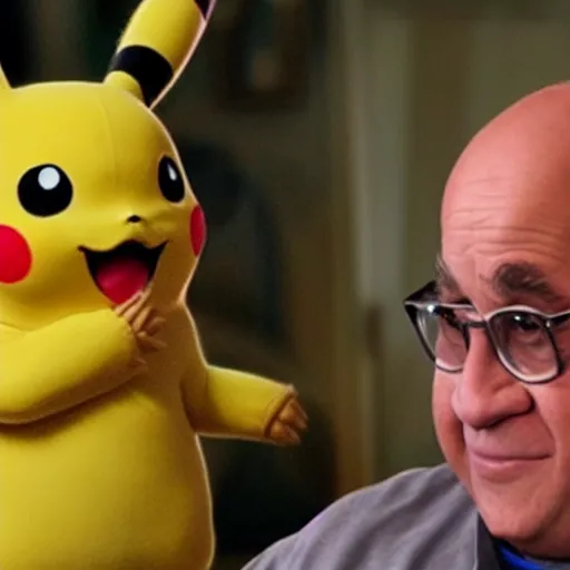 Image similar to pikachu but danny devito