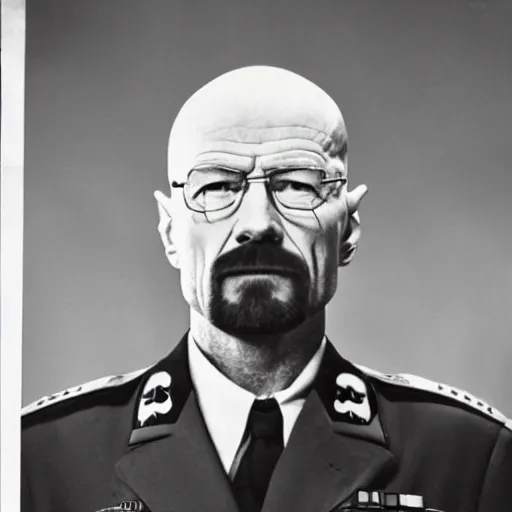 Image similar to Walter White as an SS officer during WWII, 1940s, epic detail, sharp focus, serious, dramatic,