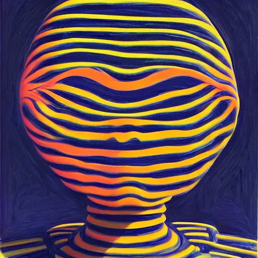 Image similar to alien by wayne thiebaud