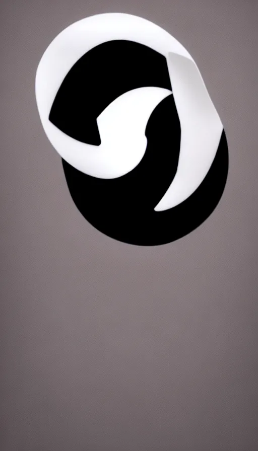 Image similar to Abstract representation of ying Yang concept, by Gainax Co,