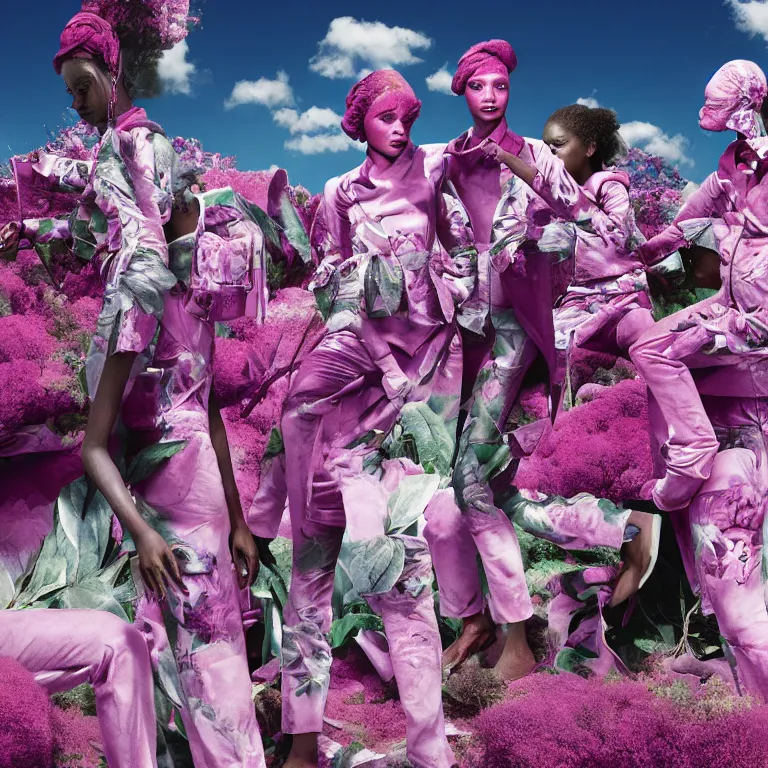 Image similar to fragrance advertising campaign by richard mosse