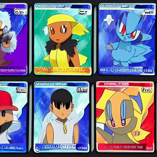 Image similar to pokemon cards with snooki, joe biden, nicki minaj, kim kardashian, osama bin laden, pokemon anime style, hd 8k image high detail, at target