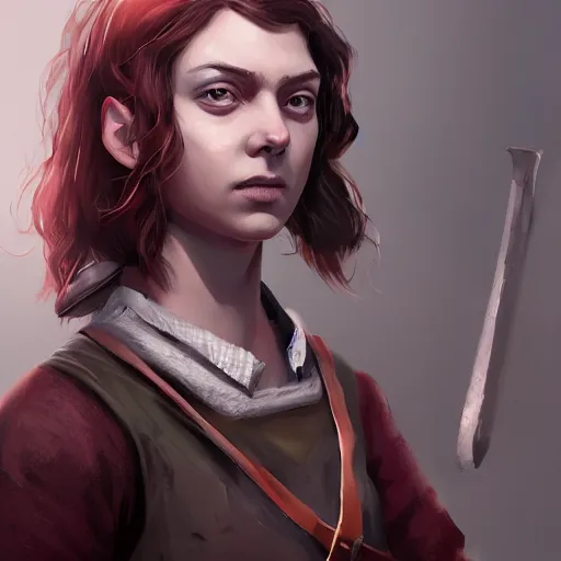 Image similar to arya, artstation