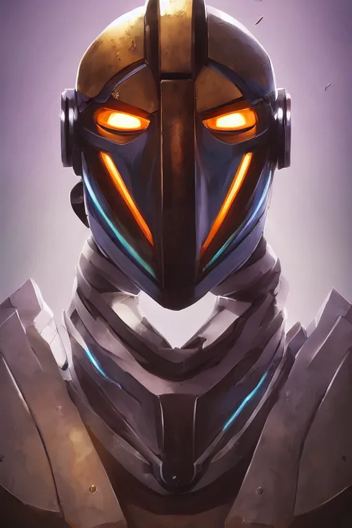 Image similar to epic mask helmet robot ninja portrait stylized as fornite style game design fanart by concept artist gervasio canda, behance hd by jesper ejsing, by rhads, makoto shinkai and lois van baarle, ilya kuvshinov, rossdraws global illumination radiating a glowing aura global illumination ray tracing hdr render in unreal engine 5