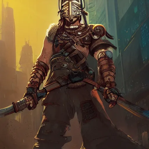 Image similar to cyberpunk viking helmet mask warrior goddess robot ninja fantasy, art gta 5 cover, official fanart behance hd artstation by jesper ejsing, by rhads, makoto shinkai and lois van baarle, ilya kuvshinov, ossdraws