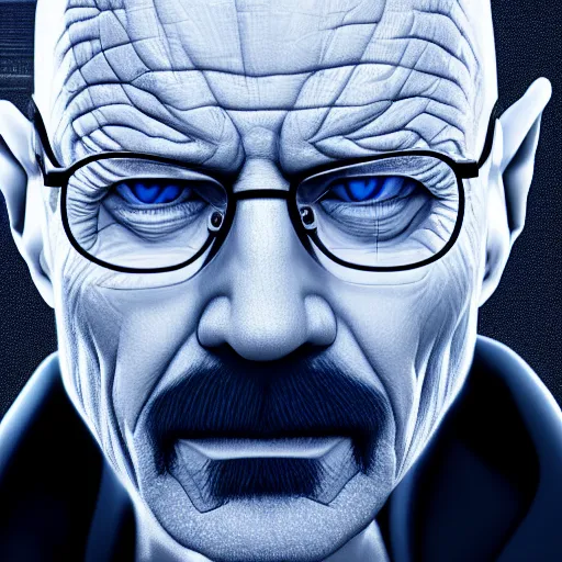 Prompt: Walter White is Emperor Palpatine, hyperdetailed, artstation, cgsociety, 8k