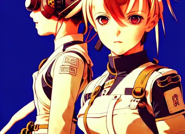 Image similar to ilya kuvshinov anime illustration tank girl, last exile, murata range, fine detail, perfect anime face, dramatic lighting, dynamic composition, art deco, cel shading, vivid, rich texture, yoshinari yoh, alphonse mucha, ( ( ( colorful ) ) )