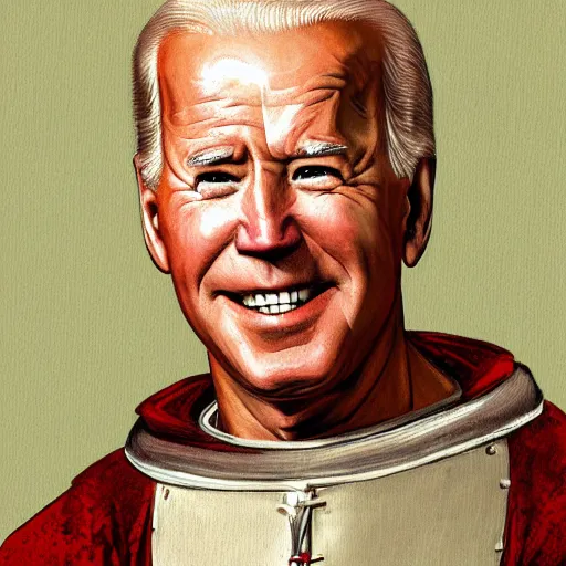 Prompt: joe biden, medieval painting, detailed