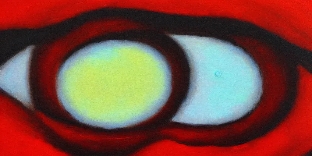 Prompt: detailed minimalistic painting of a giant eye