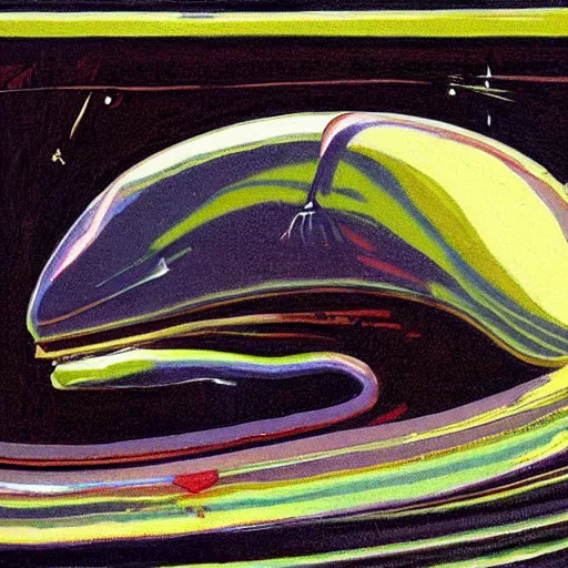 Image similar to alien by wayne thiebaud