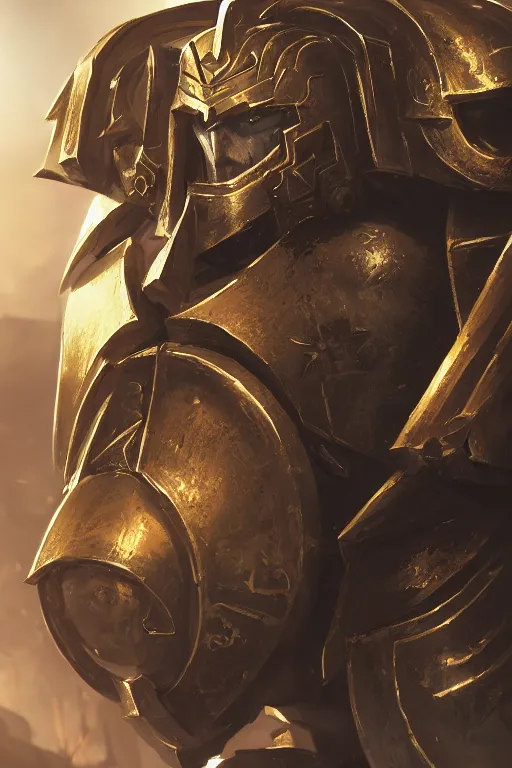 Image similar to armor portrait heros warhammer 4 0 k horus heresy fanart - the primarchs emperor by johannes helgeson animated with vfx concept artist & illustrator global illumination ray tracing hdr fanart arstation zbrush central hardmesh 8 k octane renderer comics stylized